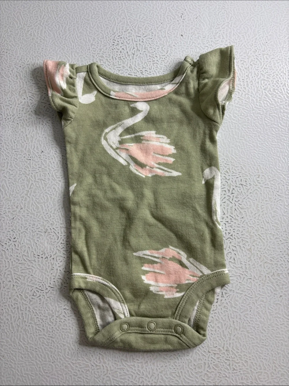 495 - Carter's Pink and Rust Floral Baby Set